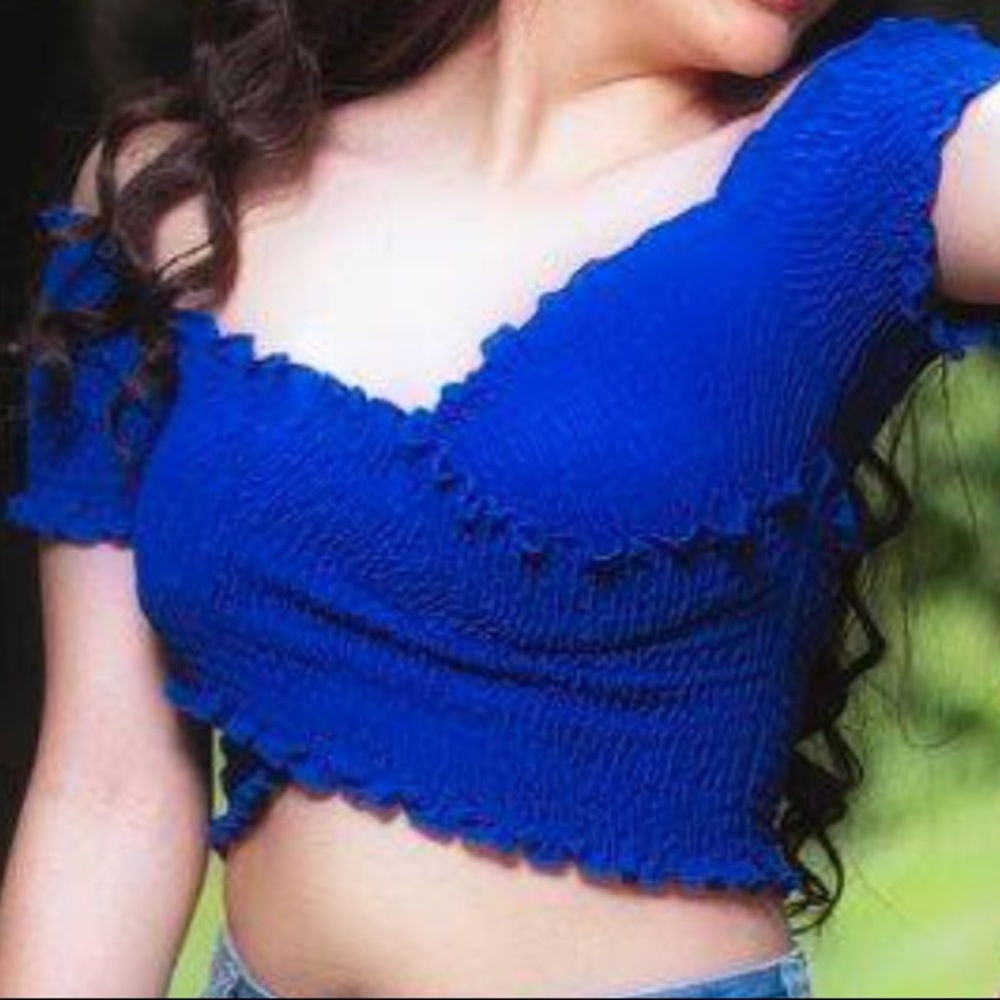 Off the shoulder crop top